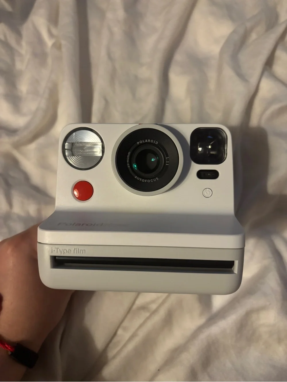 Polaroid Now Bundle Instant Camera - White with Red Accent